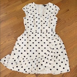 JCrew Ruffle-Front Mini Dress in soft rayon size 4